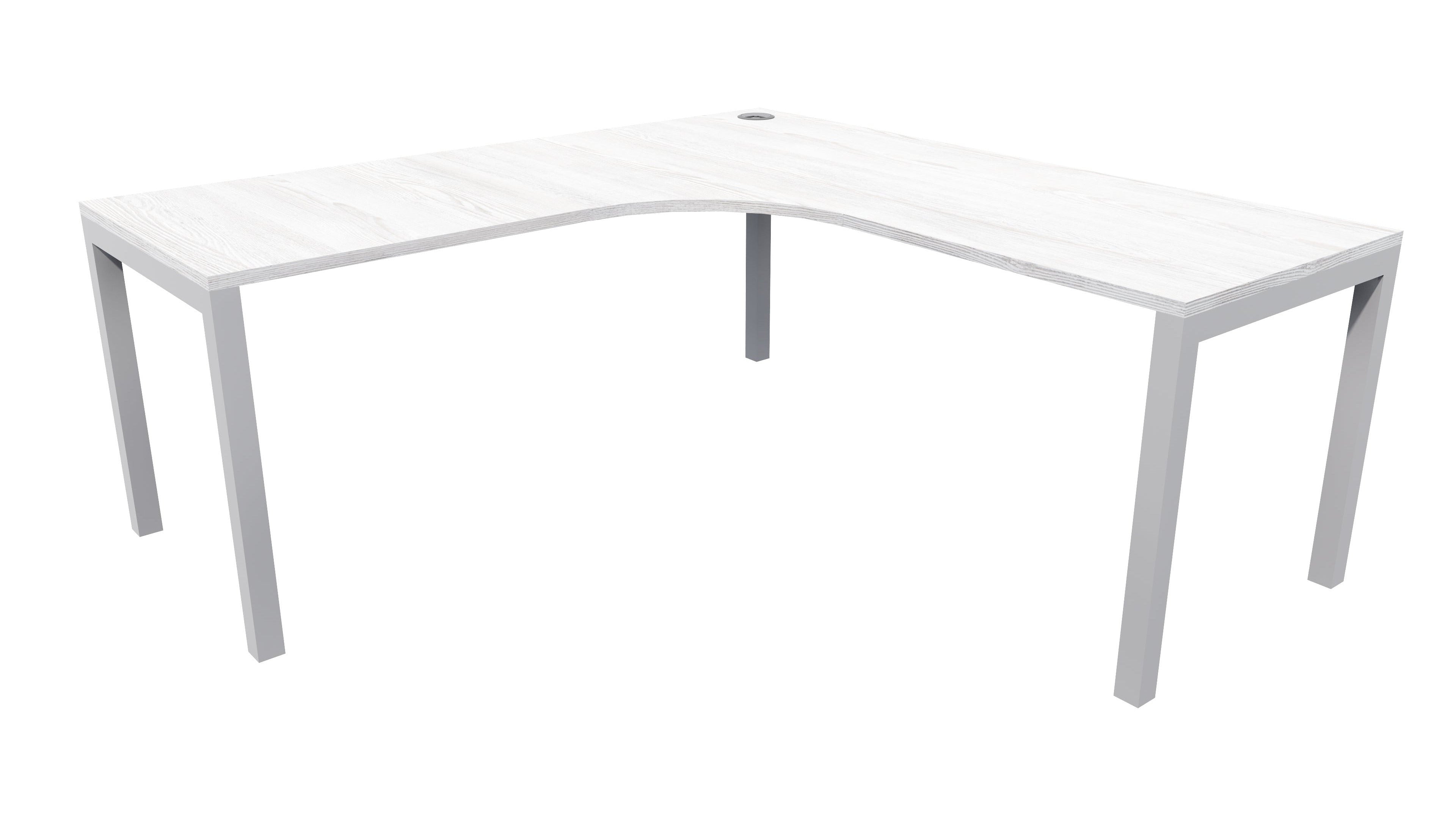 Quattro Workstation 1800x1800x600 Nordic Pine