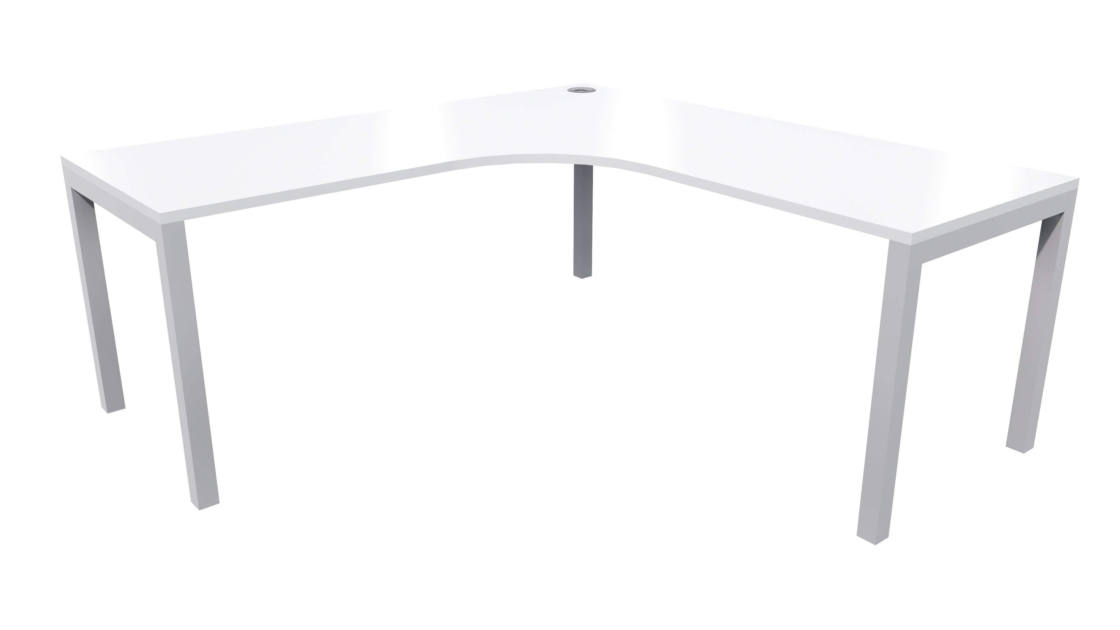 Quattro Workstation 1800x1800x600 White