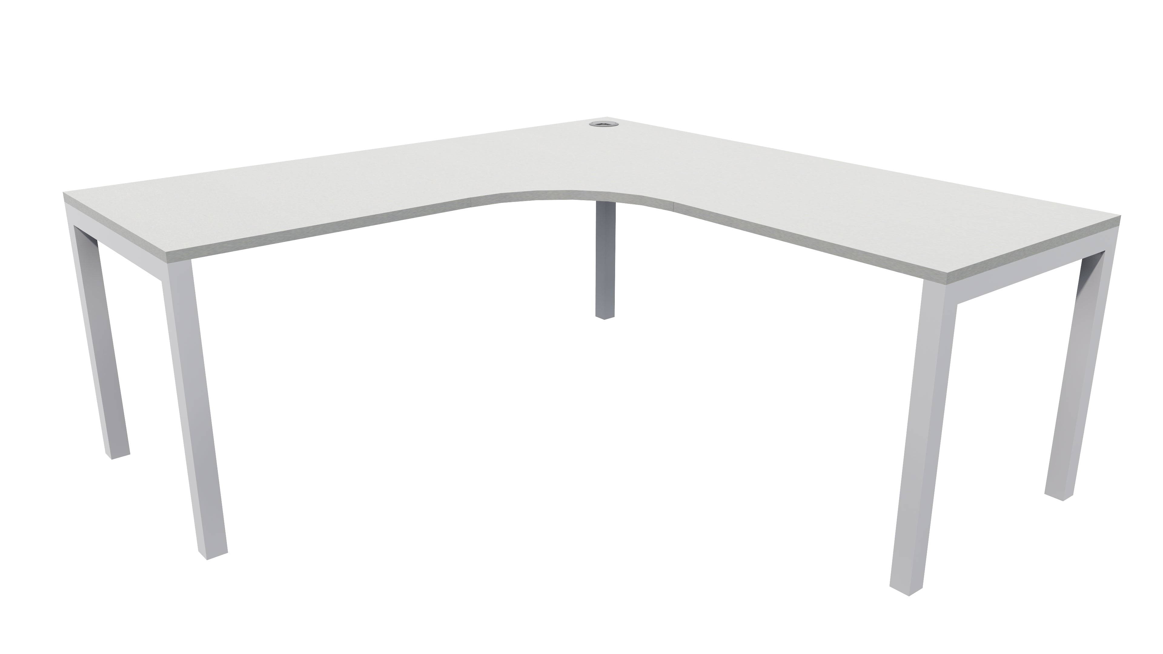 Quattro Workstation 1800x1800x700 Seal Grey
