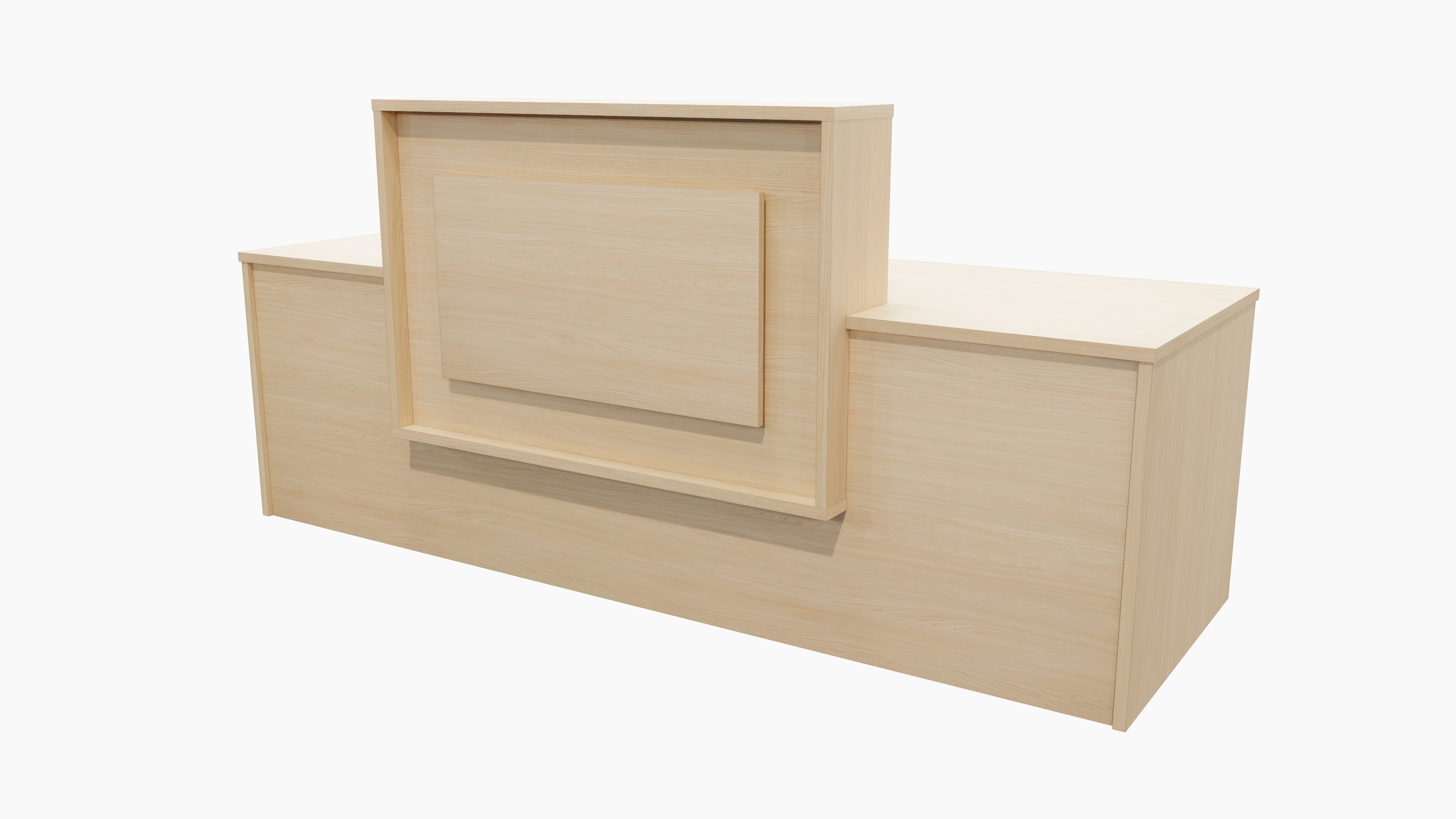 Tasman Reception Desk Aged Ash