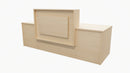 Tasman Reception Desk Aged Ash