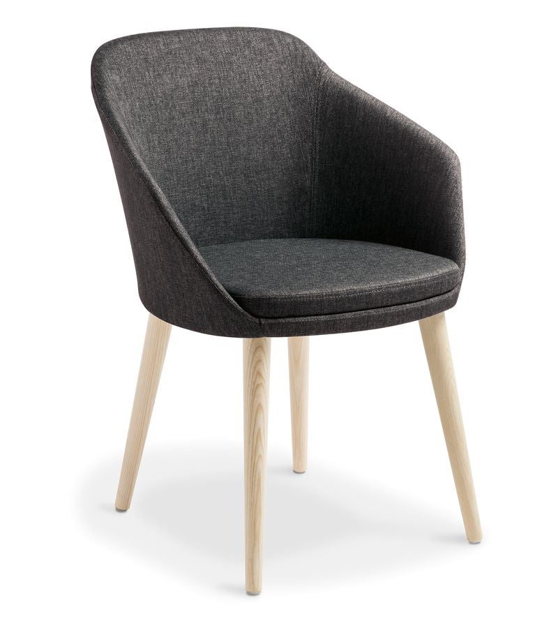 Amelia with Timber Legs Anthracite
