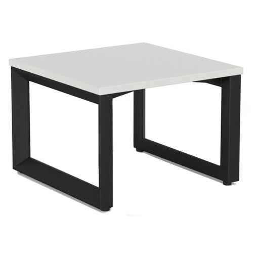 Anvil Coffee Table 600 x 600 / White / Black