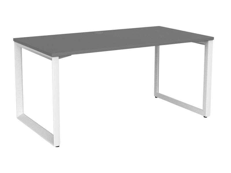 Anvil Desk 1500 x 800 / Silver / White