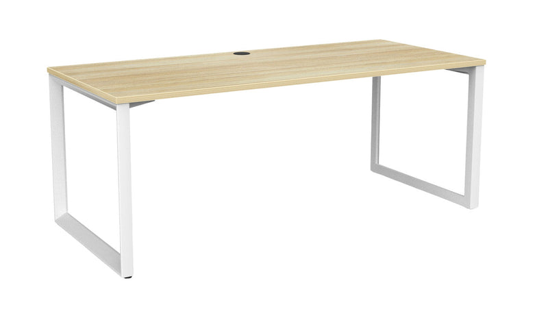 Anvil Desk 1800 x 800 / Atlantic Oak / White