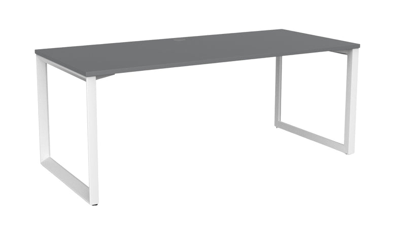 Anvil Desk 1800 x 800 / Silver / White