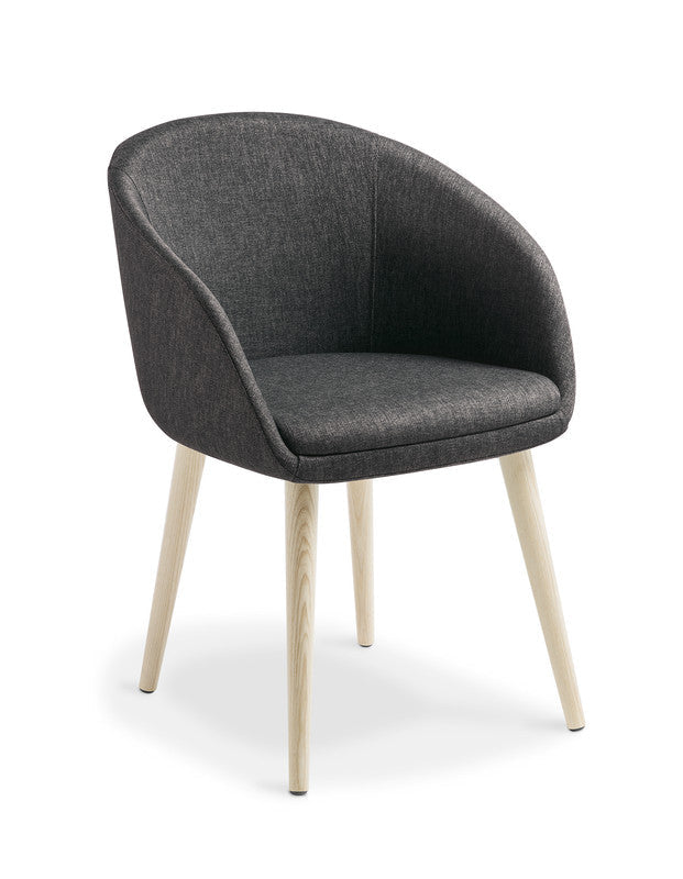 Aria Meeting Chair Anthracite / Keylargo / Natural Ash Timber