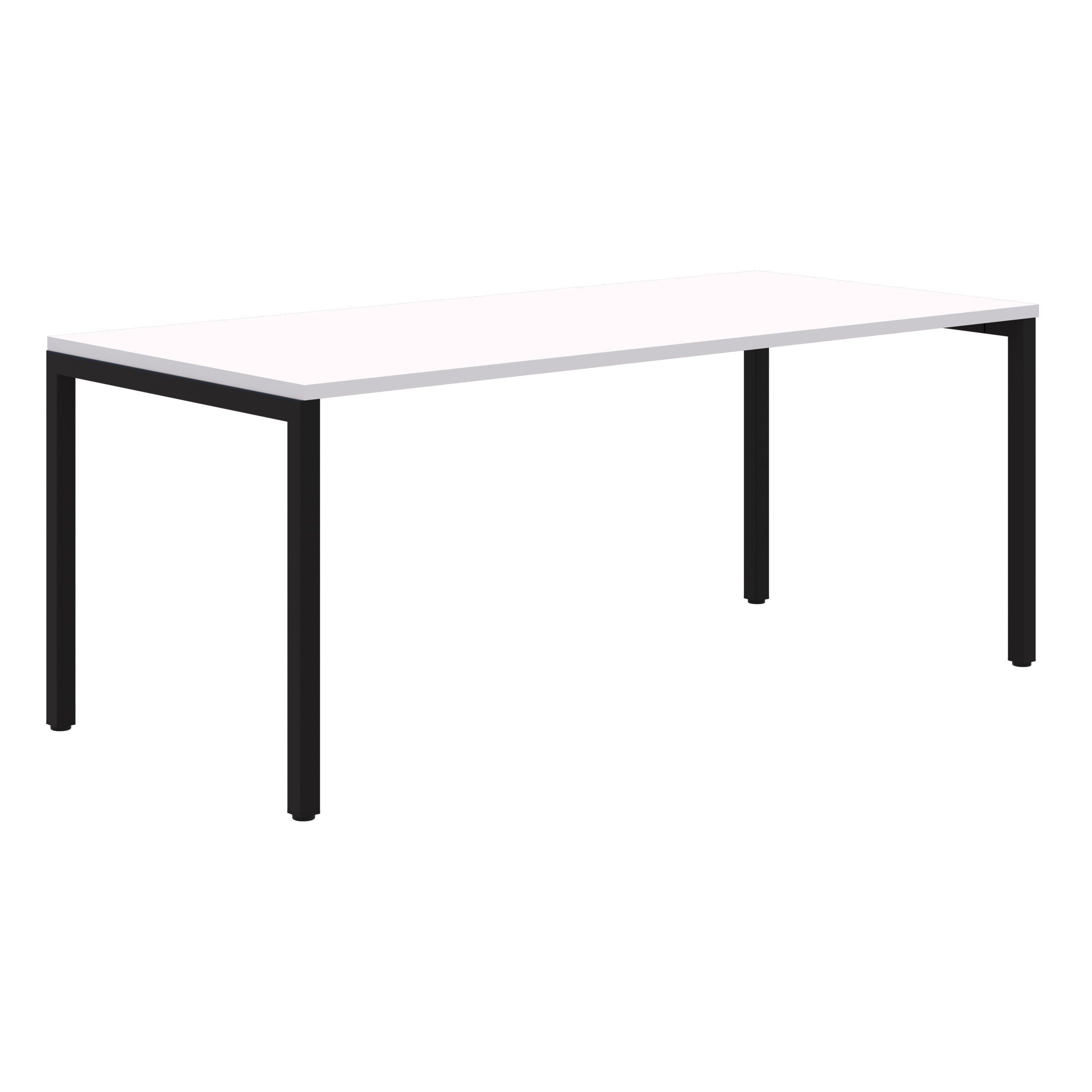 Avero Canteen Table 1200 x 700 / Snow Velvet / Black