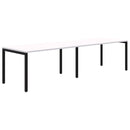 Avero Inline 2 Pod Desk 1200 x 700 / Snow Velvet / Black