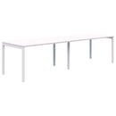 Avero Inline 2 Pod Desk 1200 x 700 / Snow Velvet / White