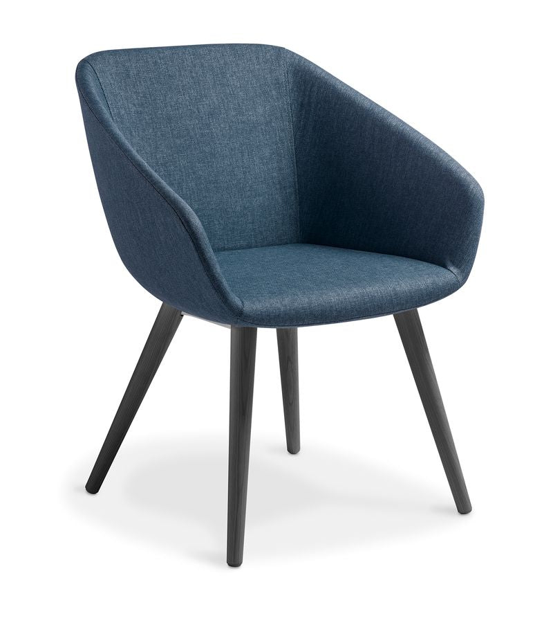 Barker with Timber Legs Navy / Black Ash / Keylargo