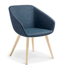 Barker with Timber Legs Navy / Natural Ash / Keylargo