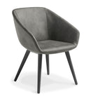 Barker with Timber Legs Slate / Black Ash / Eastwood