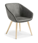 Barker with Timber Legs Slate / Natural Ash / Eastwood