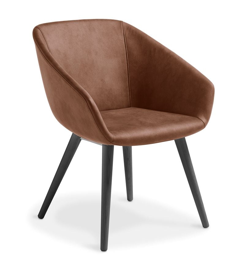 Barker with Timber Legs Tan / Black Ash / Eastwood