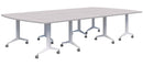 Boost Boardroom Table 3600 x 1800 / Silver Strata / White