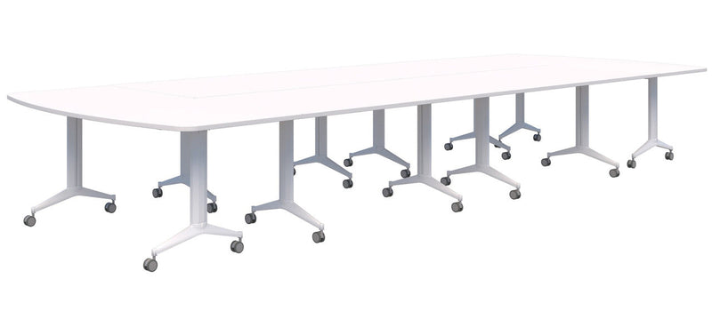 Boost Boardroom Table 5400 x 1800 / Snow Velvet / White