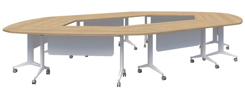 Boost Chamber Table 4900 x 3000 / Classic Oak / White