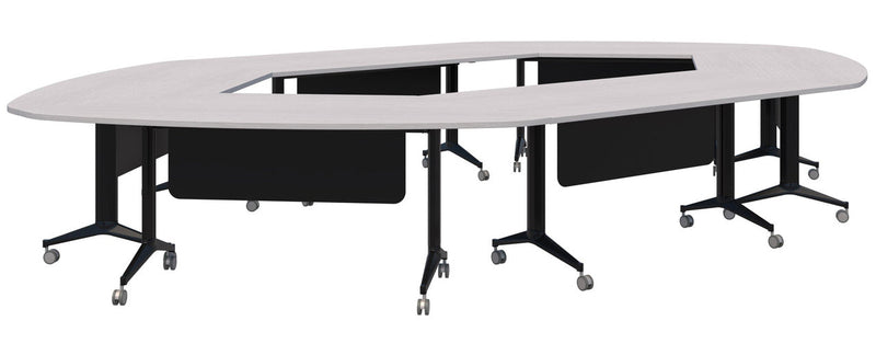 Boost Chamber Table 4900 x 3000 / Silver Strata / Black