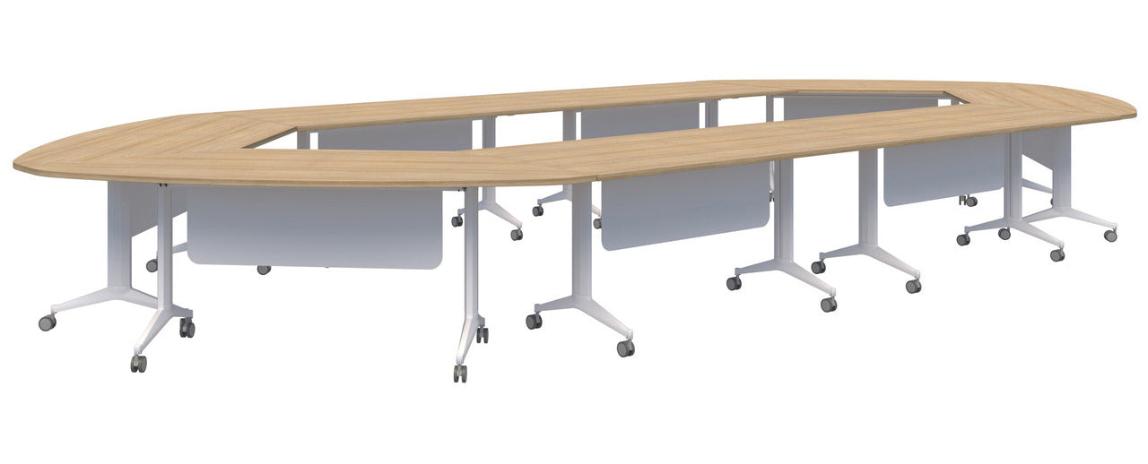 Boost Chamber Table 6700 x 3000 / Classic Oak / White