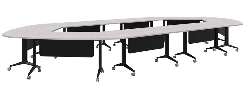 Boost Chamber Table 6700 x 3000 / Silver Strata / Black