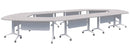 Boost Chamber Table 6700 x 3000 / Silver Strata / White