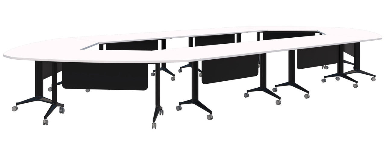 Boost Chamber Table 6700 x 3000 / Snow Velvet / Black