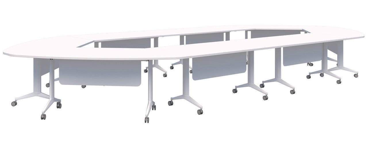 Boost Chamber Table 6700 x 3000 / Snow Velvet / White