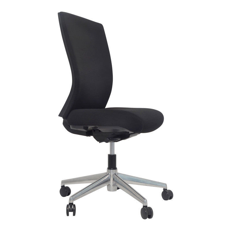 Buro Mentor Upholstered Without / Polished Aluminium / Without