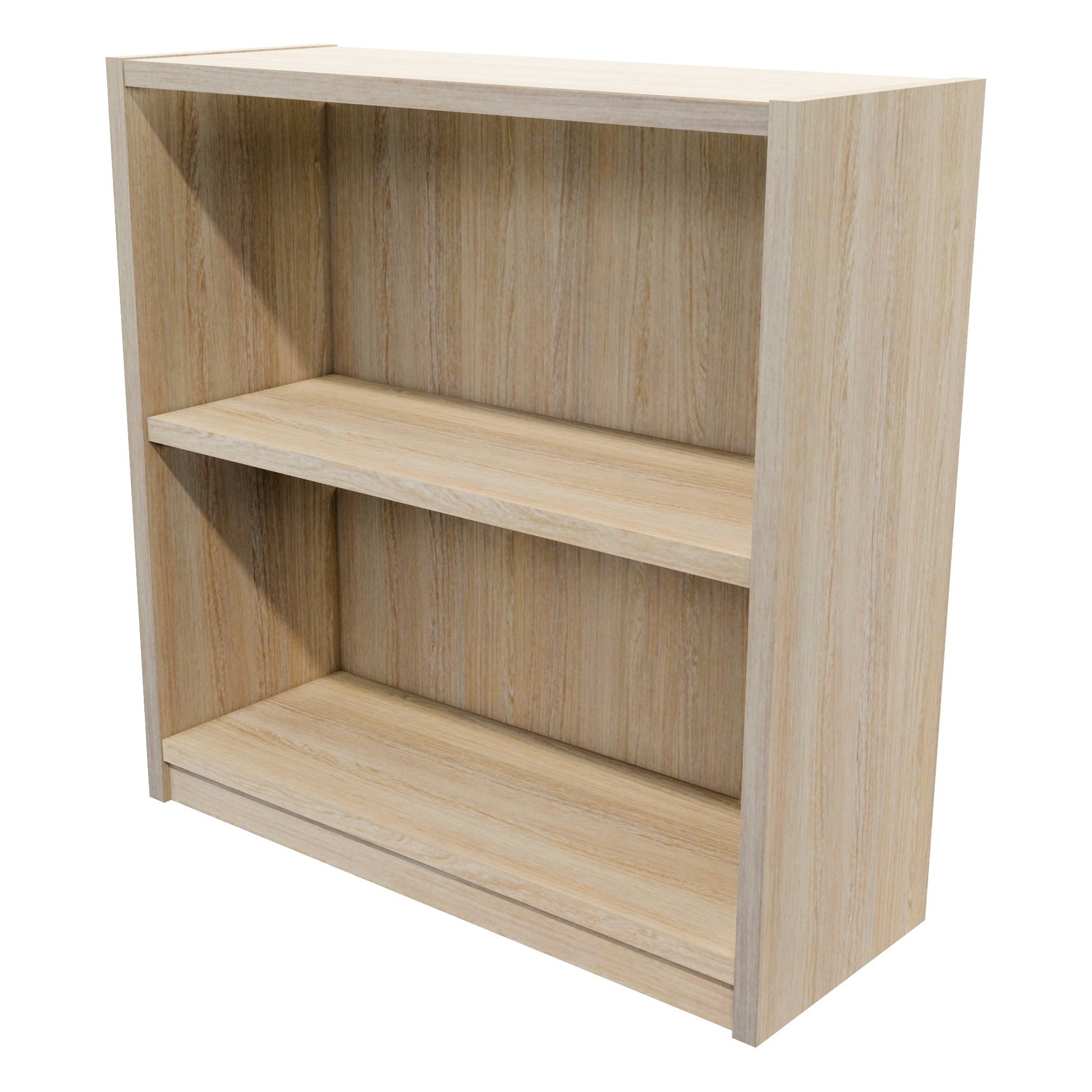 Commercial Bookcase 2 Tier / Seasoned Oak