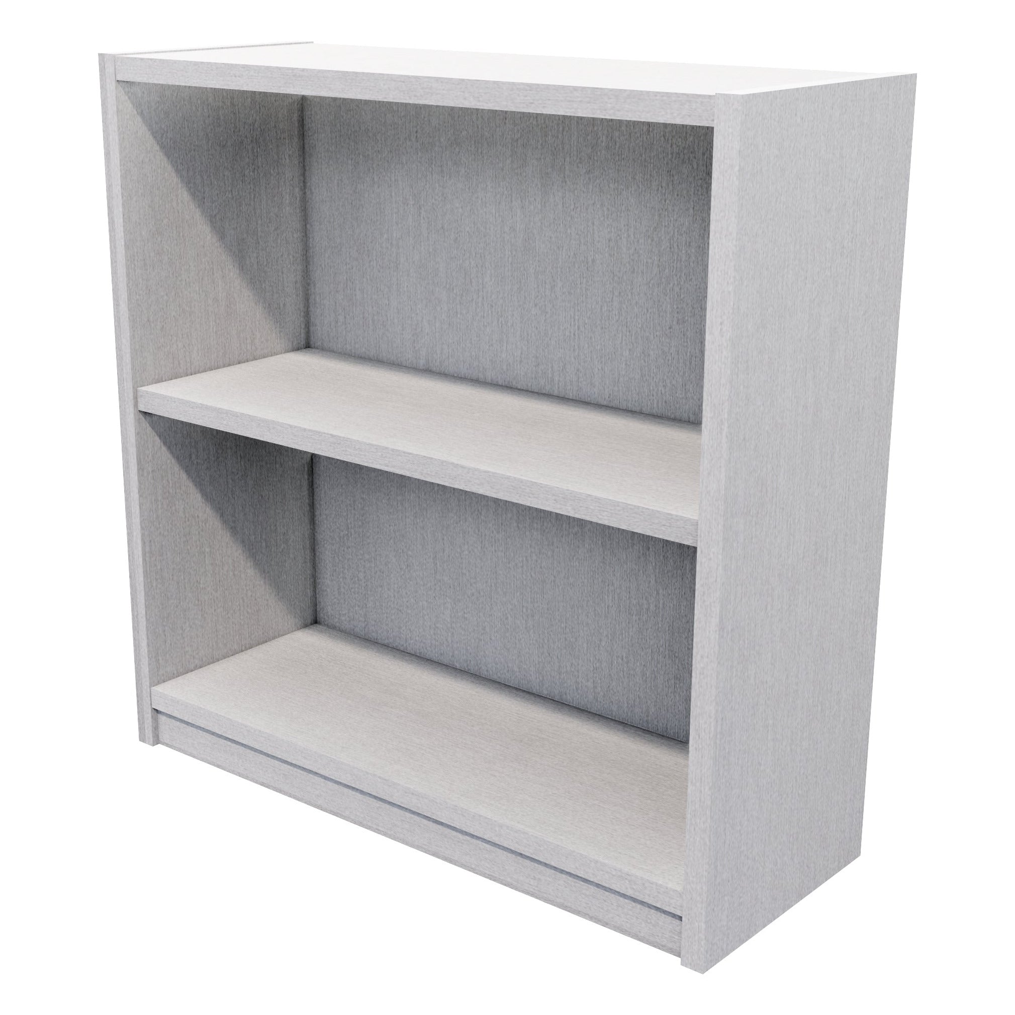 Commercial Bookcase 2 Tier / Silver Haze