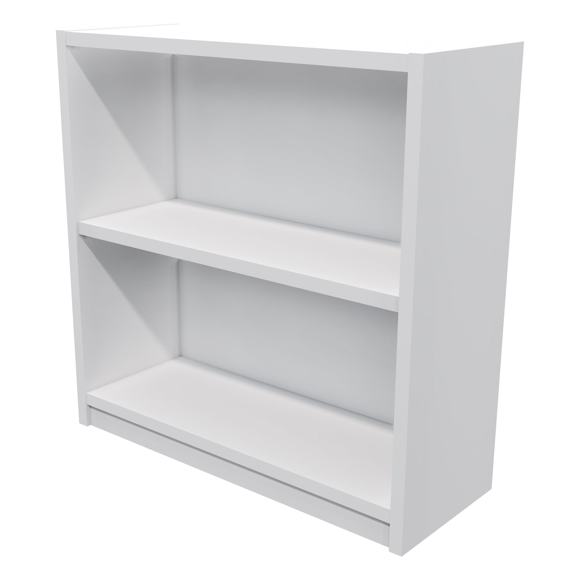 Commercial Bookcase 2 Tier / White
