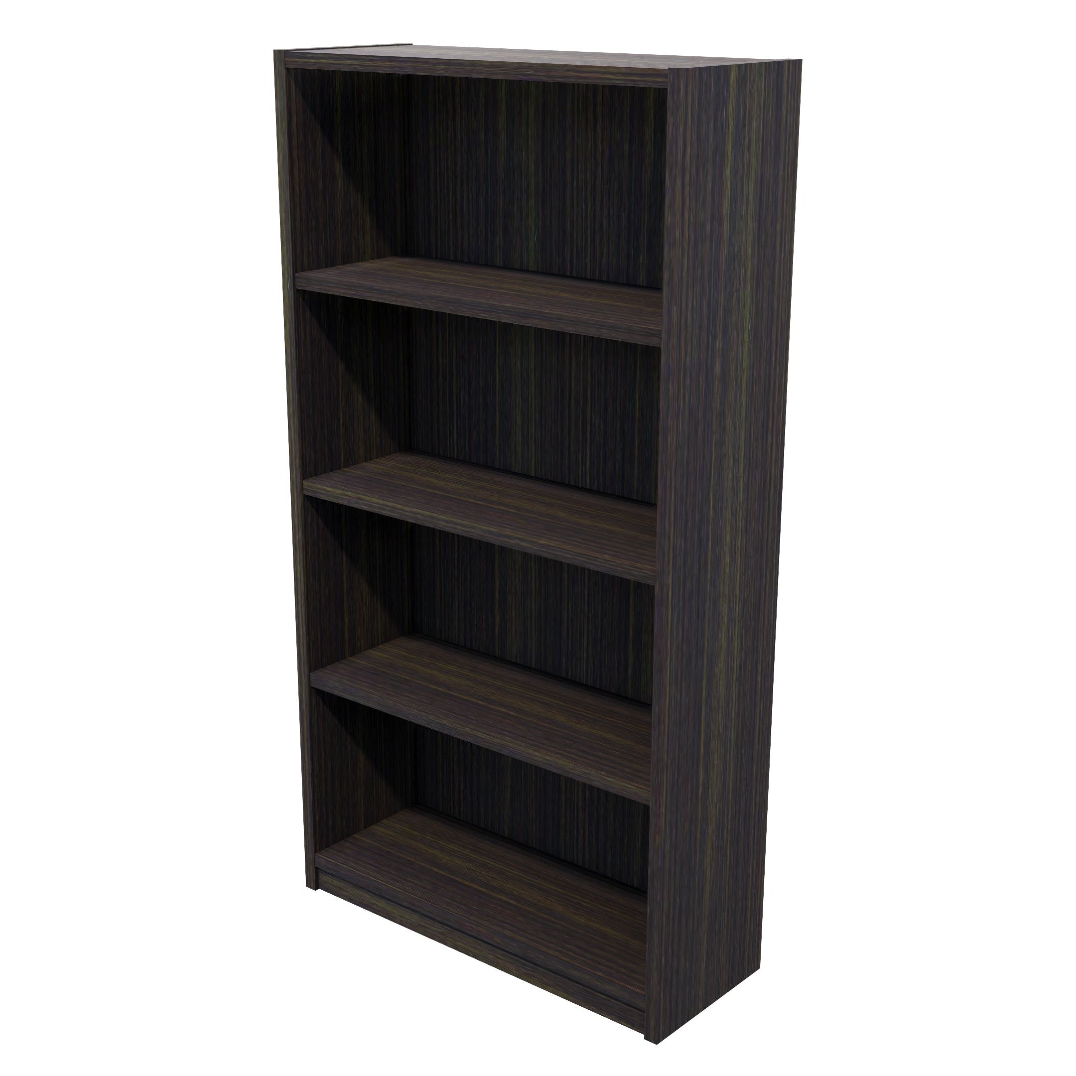 Commercial Bookcase 4 Tier / Dark Oak