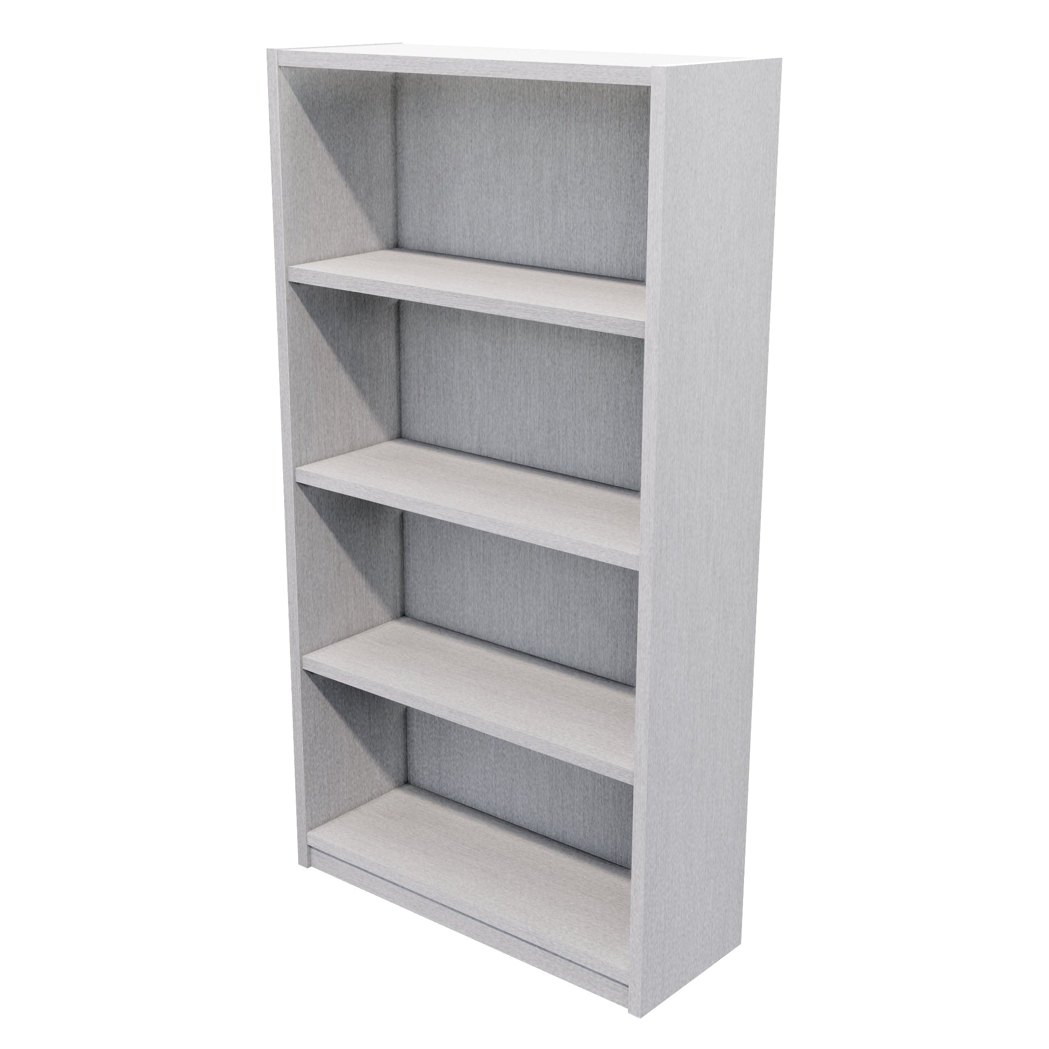 Commercial Bookcase 4 Tier / Silver Haze