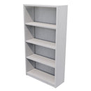 Commercial Bookcase 4 Tier / Silver Haze