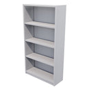 Commercial Bookcase 4 Tier / Silver Strata