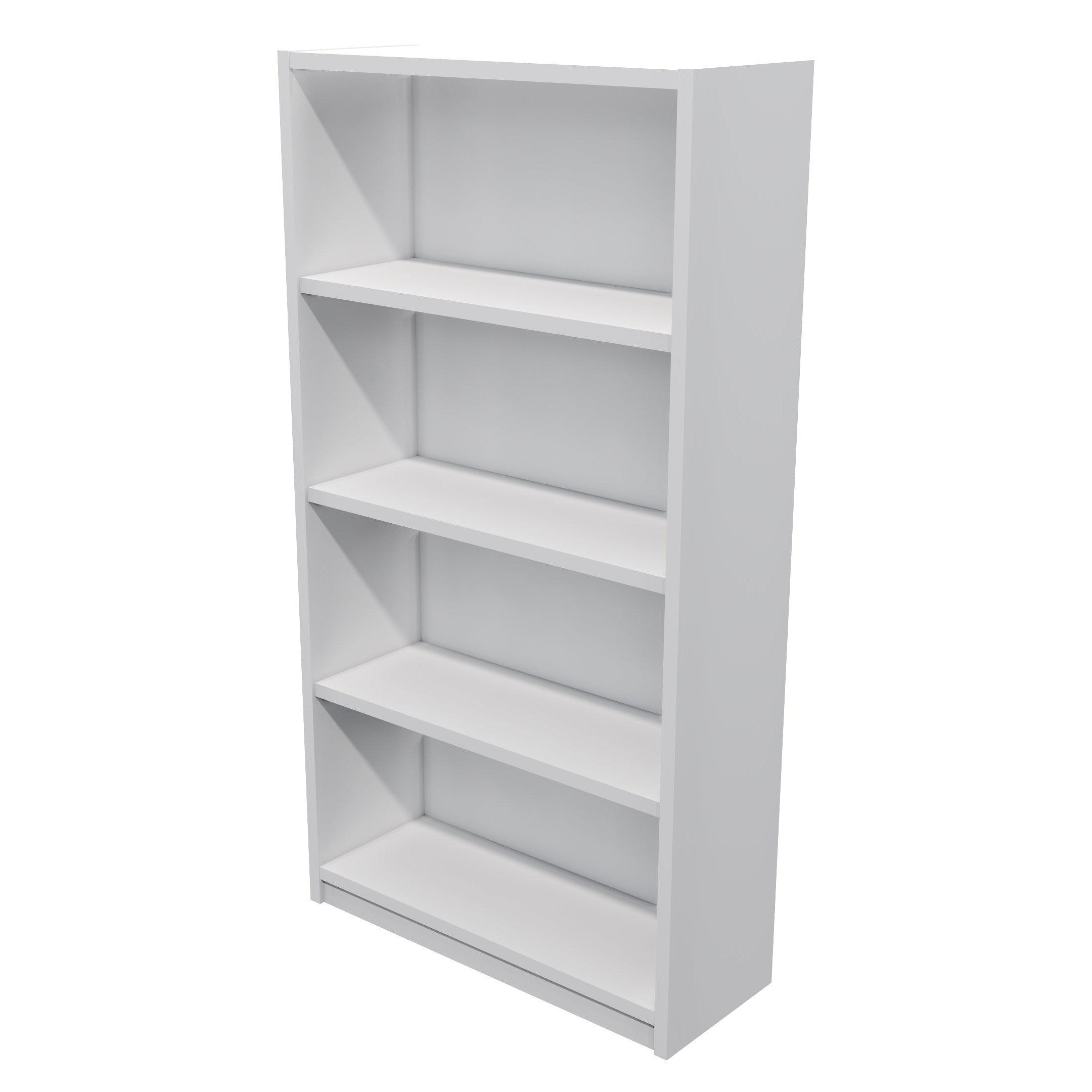 Commercial Bookcase 4 Tier / White