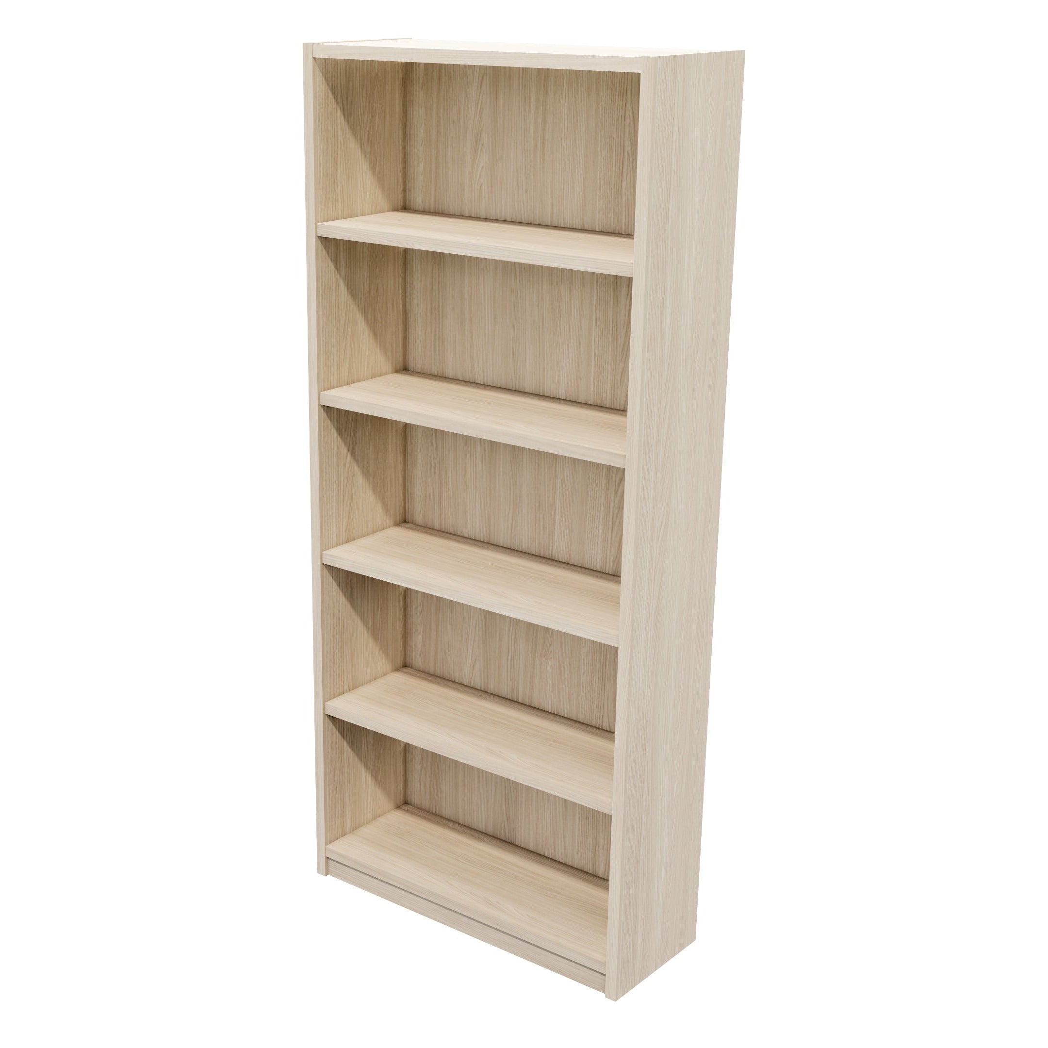 Commercial Bookcase 5 Tier / Aged Ash