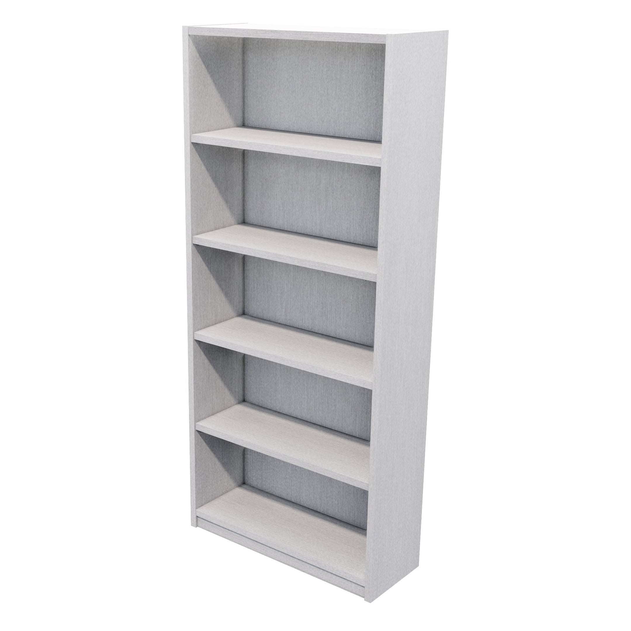 Commercial Bookcase 5 Tier / Silver Haze