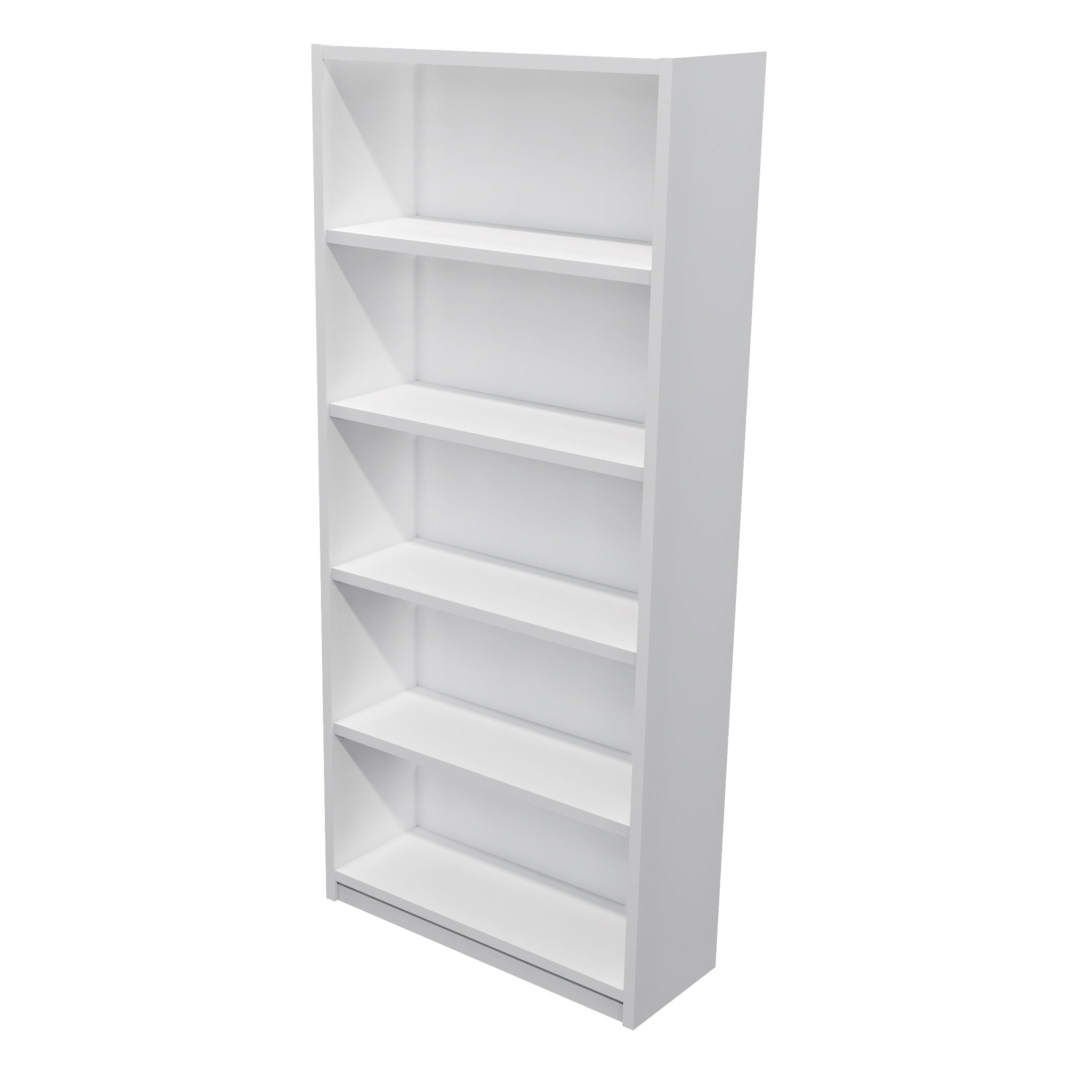 Commercial Bookcase 5 Tier / White