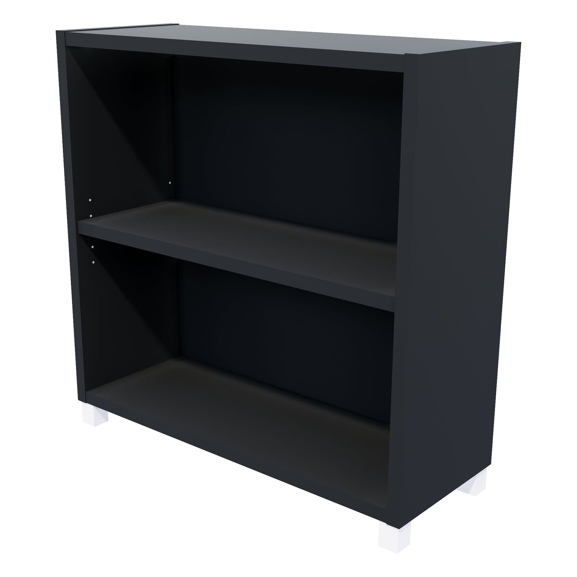 Commercial Bookcase with Feet 2 Tier / Carbon