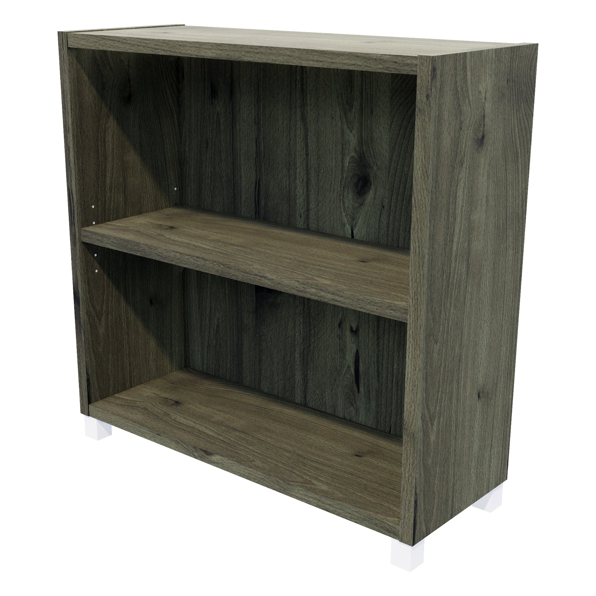 Commercial Bookcase with Feet 2 Tier / Coronet Beech