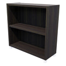 Commercial Bookcase with Feet 2 Tier / Dark Oak