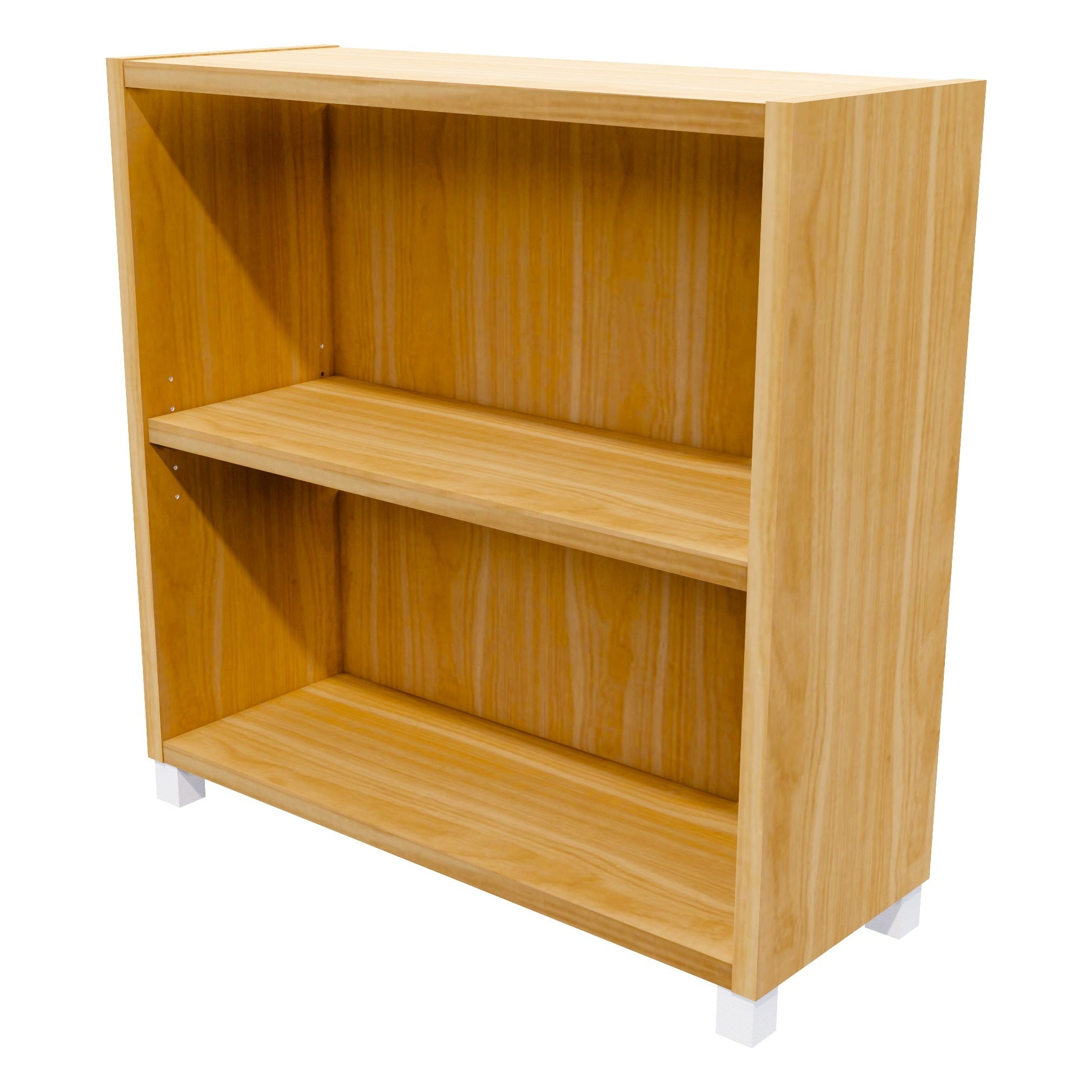 Commercial Bookcase with Feet 2 Tier / NZ Tawa
