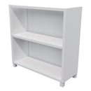 Commercial Bookcase with Feet 2 Tier / White