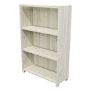 Commercial Bookcase with Feet 3 Tier / Coastal Elm