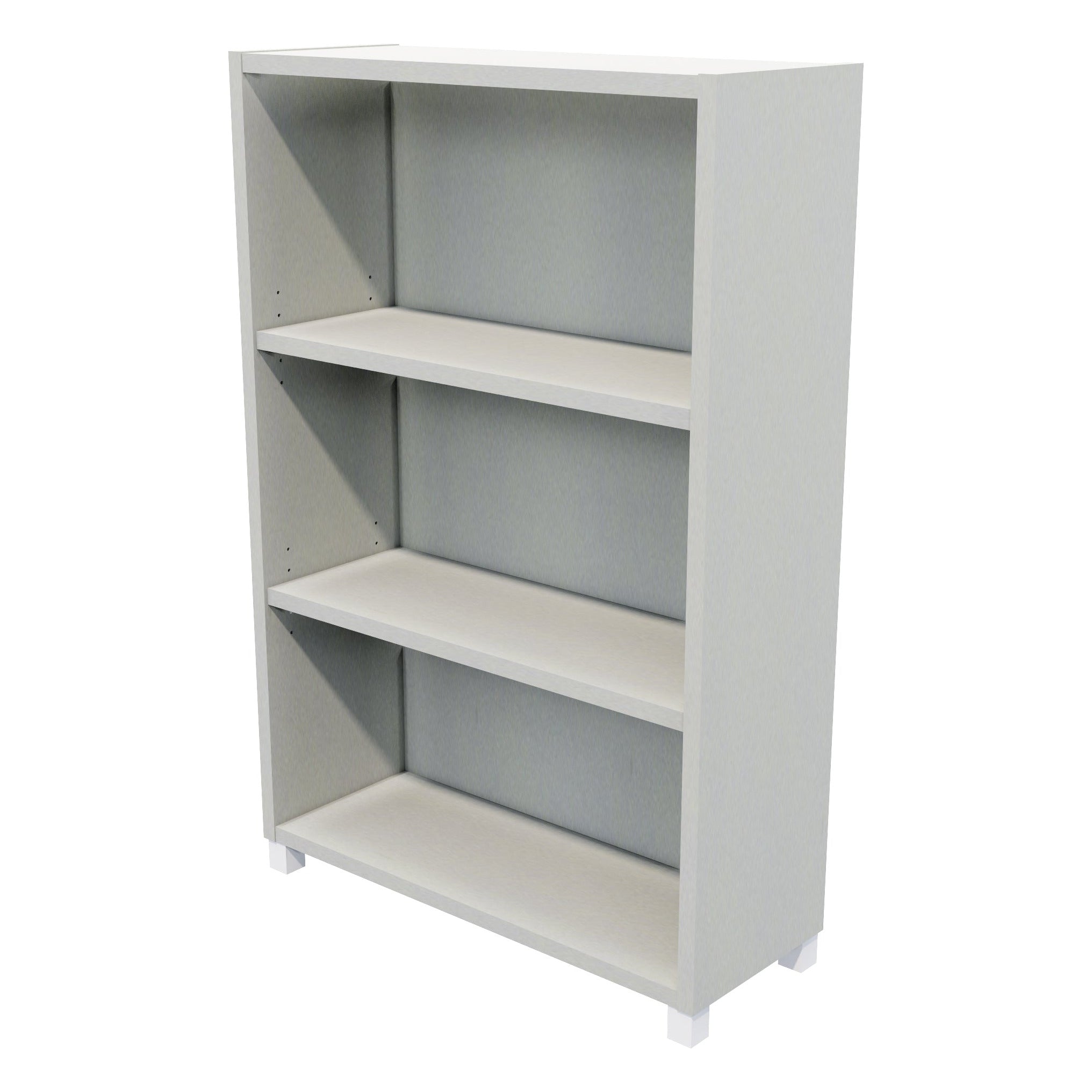 Commercial Bookcase with Feet 3 Tier / Seal Grey