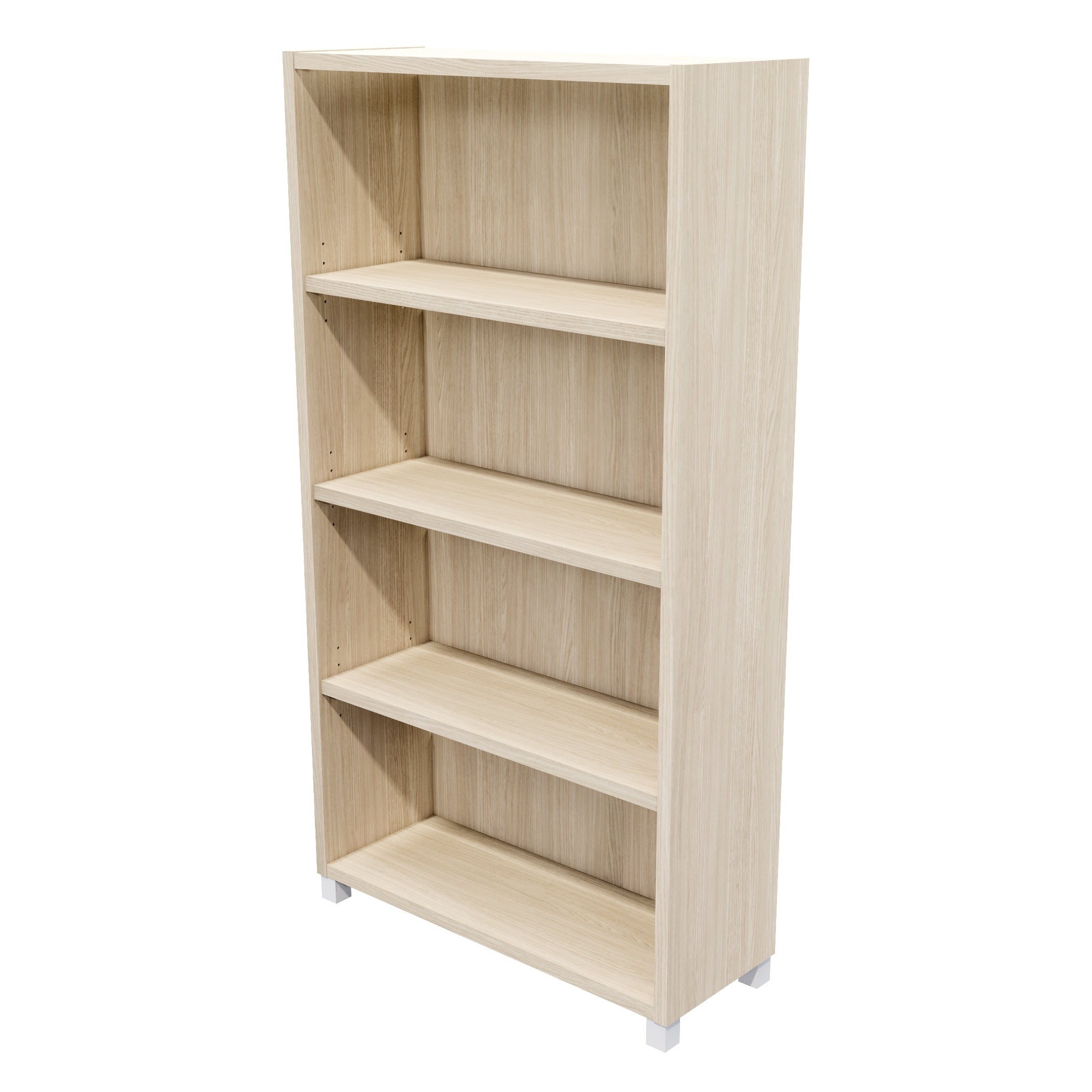 Commercial Bookcase with Feet 4 Tier / Aged Ash