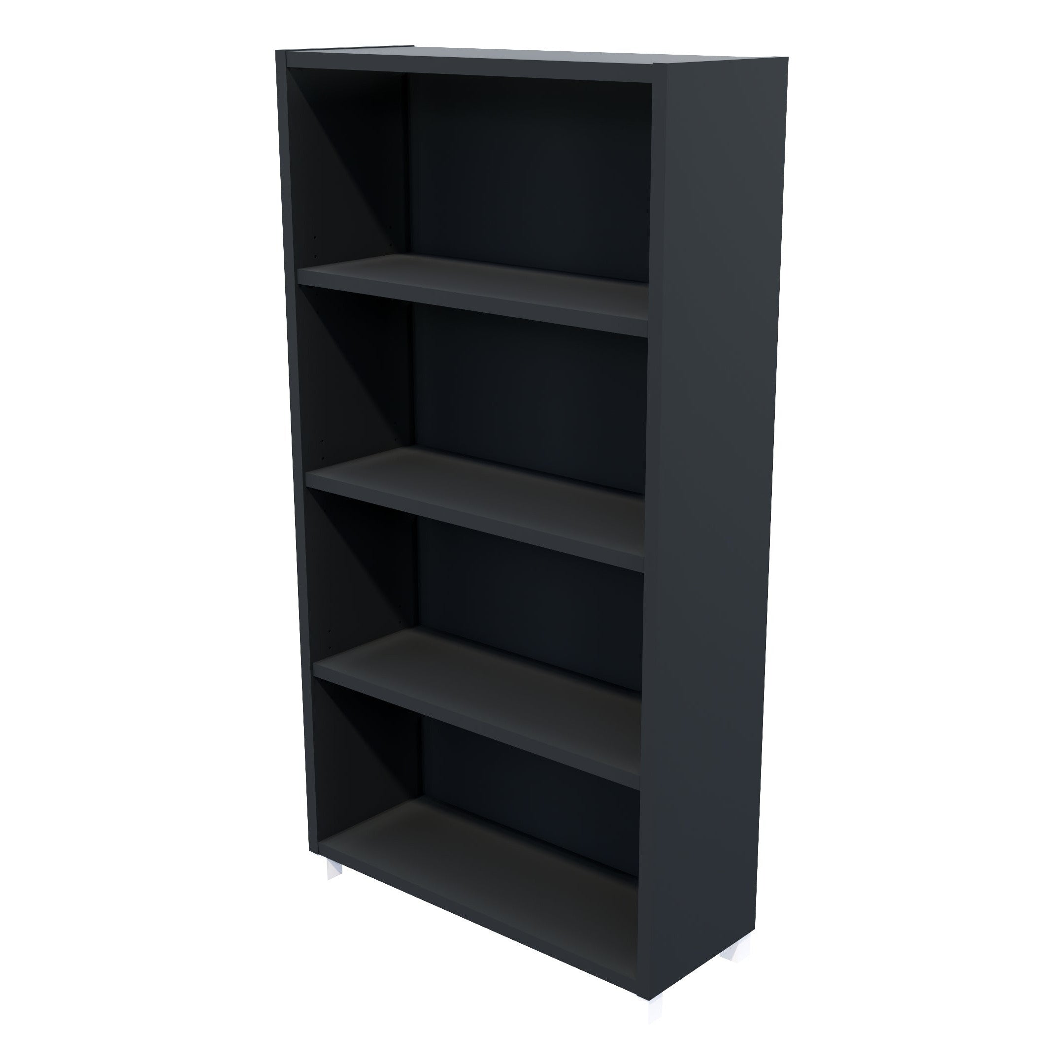 Commercial Bookcase with Feet 4 Tier / Carbon