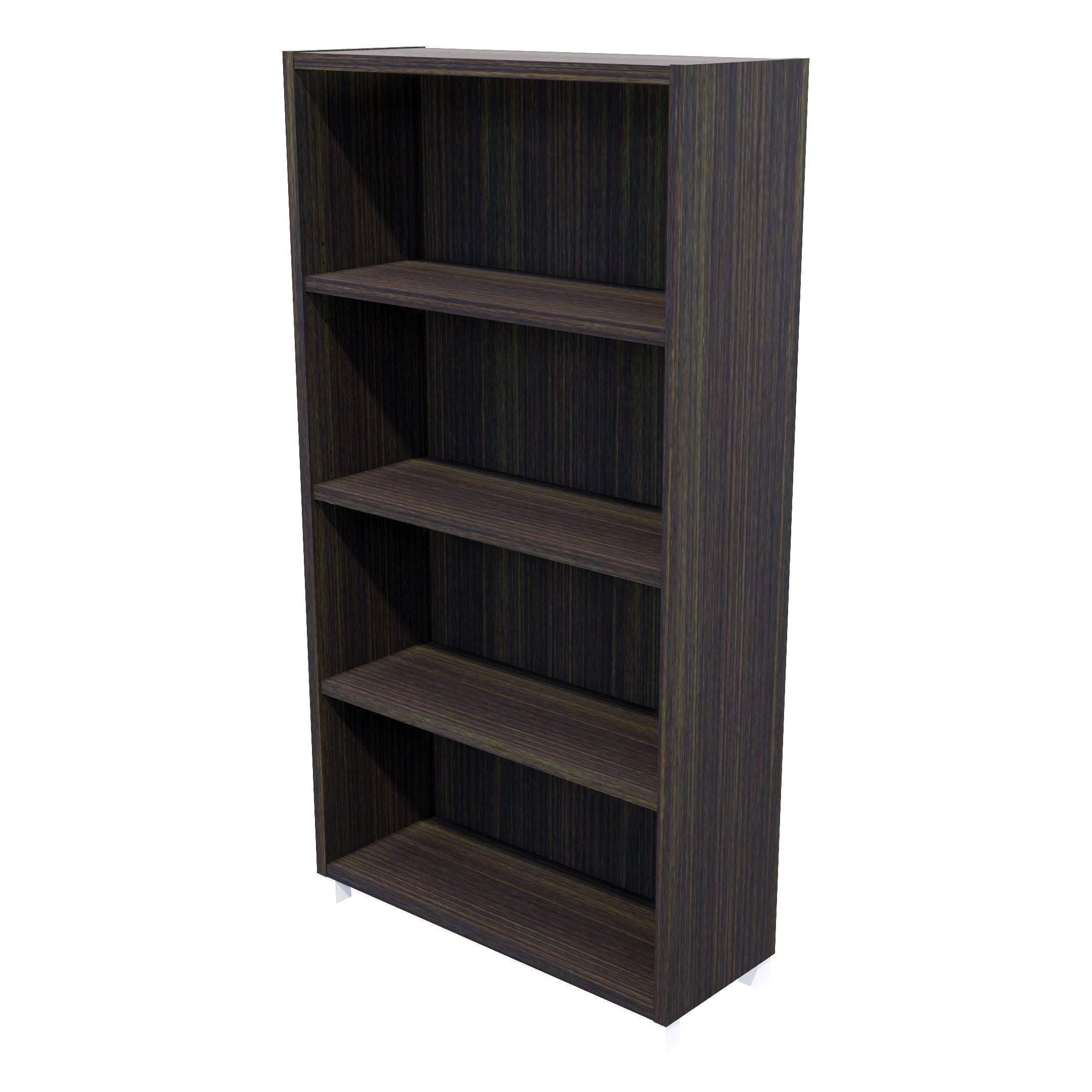 Commercial Bookcase with Feet 4 Tier / Dark Oak